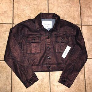 Women's Juicy Couture Bronze Crop Jacket-Size: L